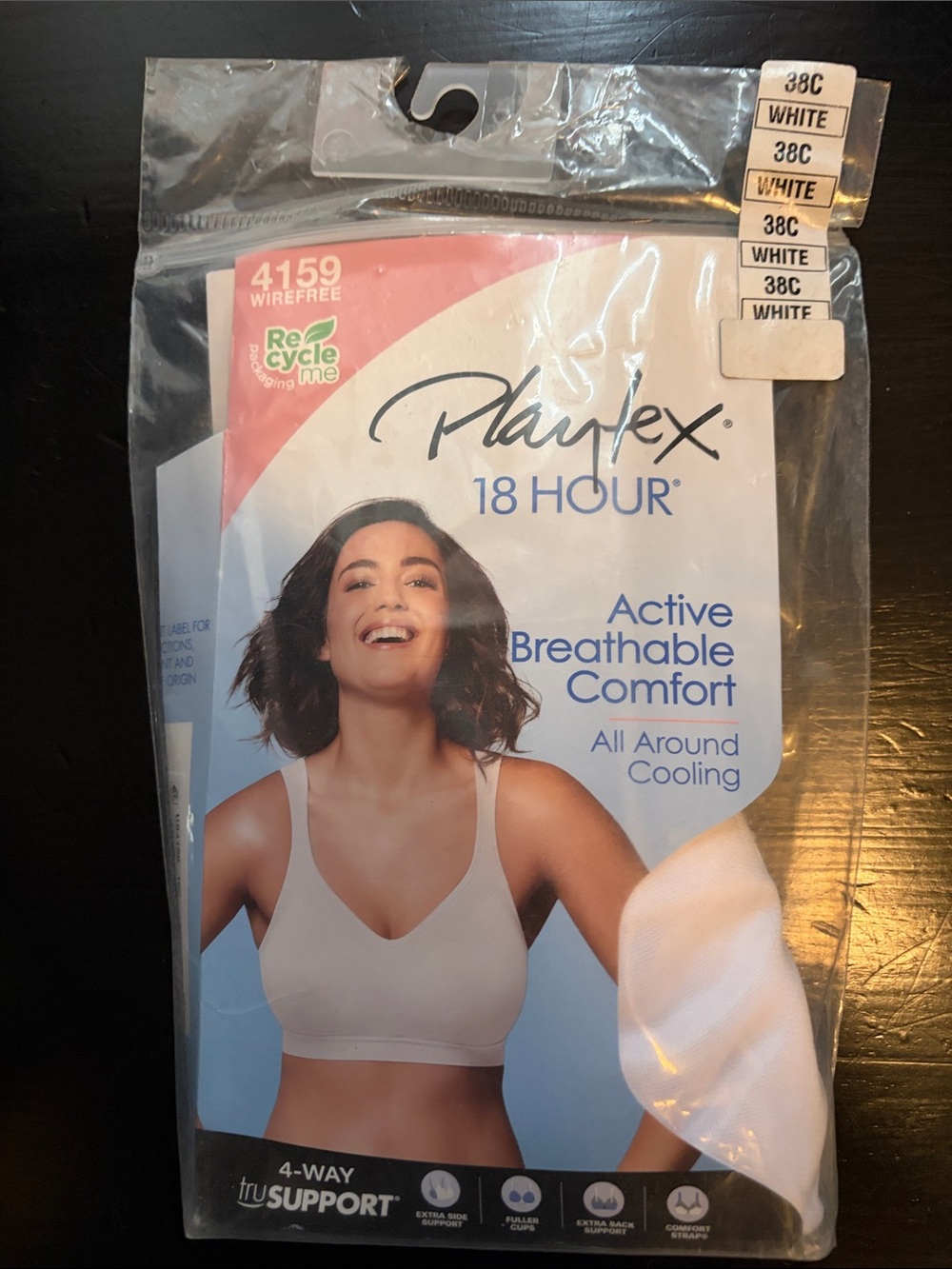 Playtex 18 Hour Wirefree Bra – White38c